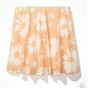 American Eagle Yellow Floral Mini Skirt NEW NWT Size XL
